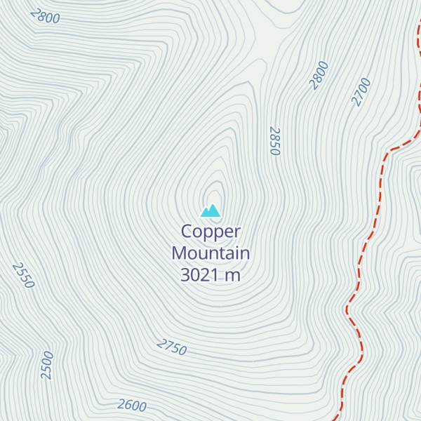 Map of Copper Mountain