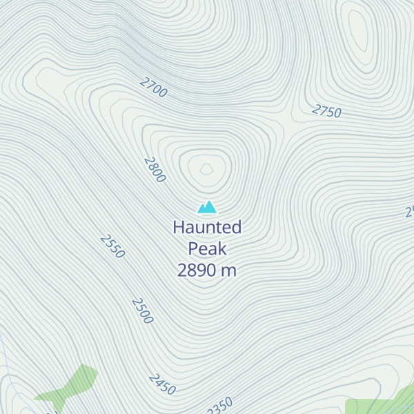Map of Haunted Peak