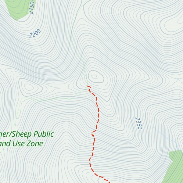 Map of Otuskwan Peak