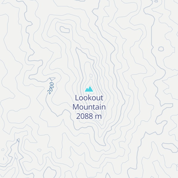 Map of Lookout Mountain