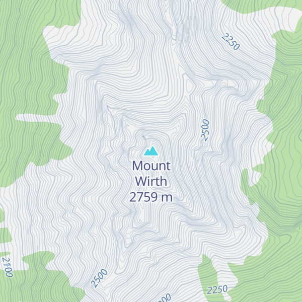 Map of Mount Wirth