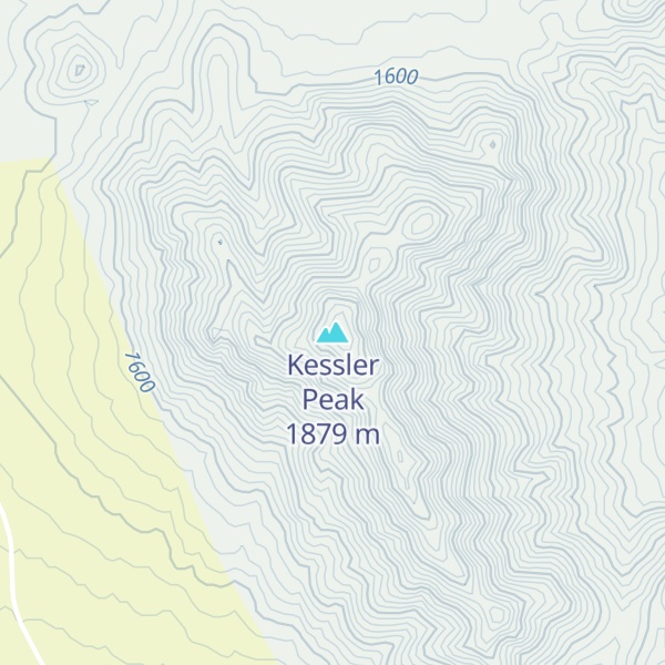 Map of Kessler Peak