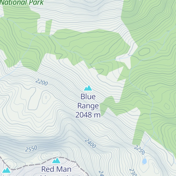 Map of Blue Range