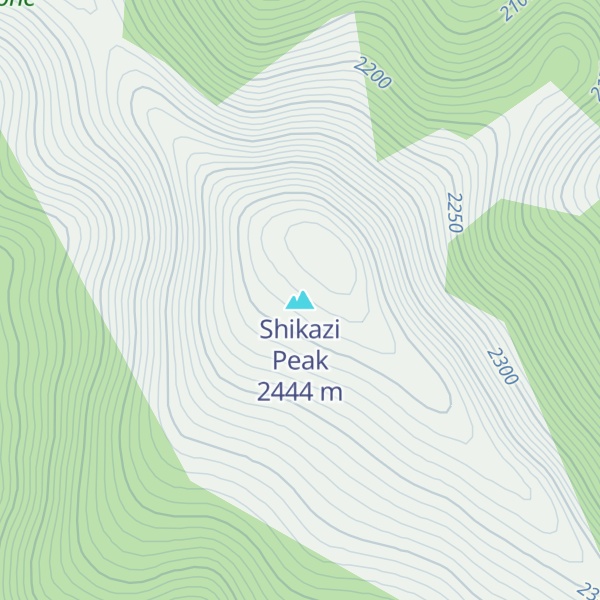 Map of Shikazi Peak