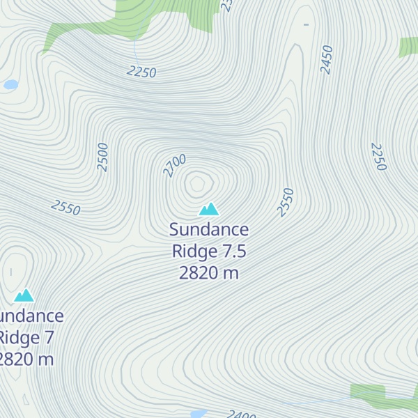 Map of Sundance Ridge 7.5