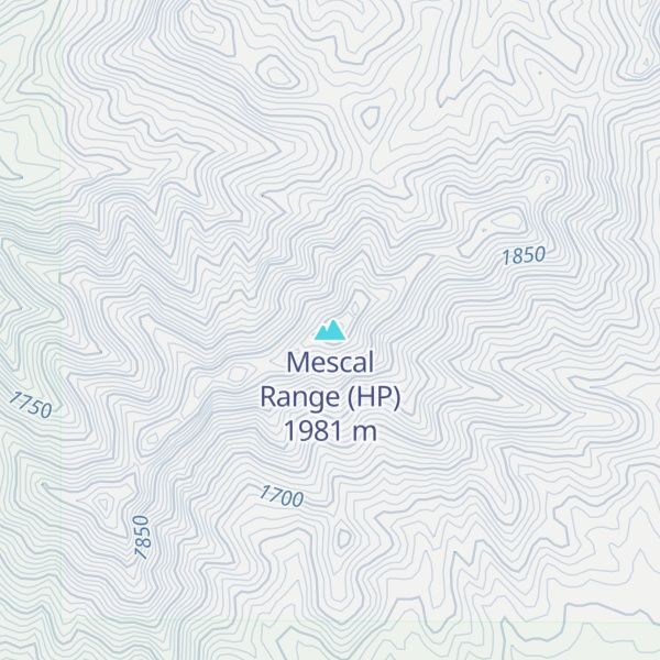 Map of Mescal Range (HP)