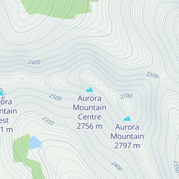 Map of Aurora Mountain Centre