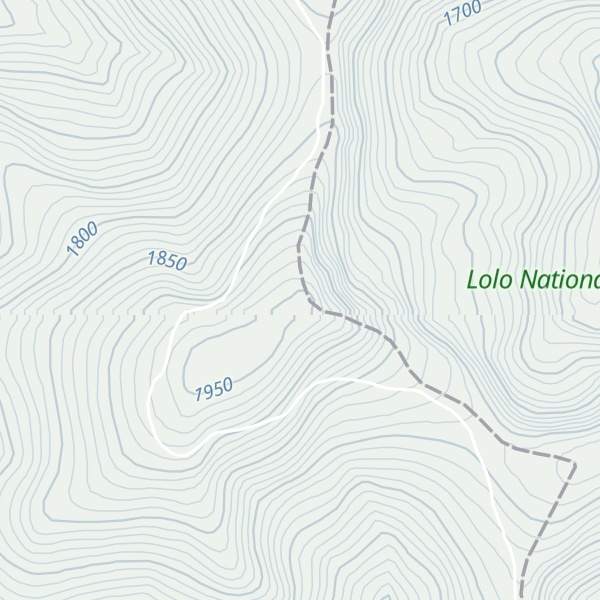 Map of Crittenden Peak