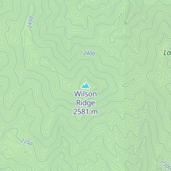 Map of Wilson Ridge