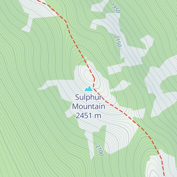 Map of Sulphur Mountain