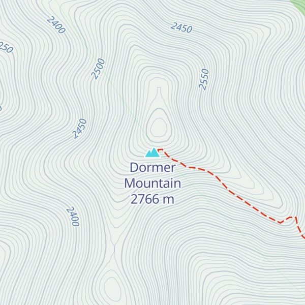 Map of Dormer Mountain