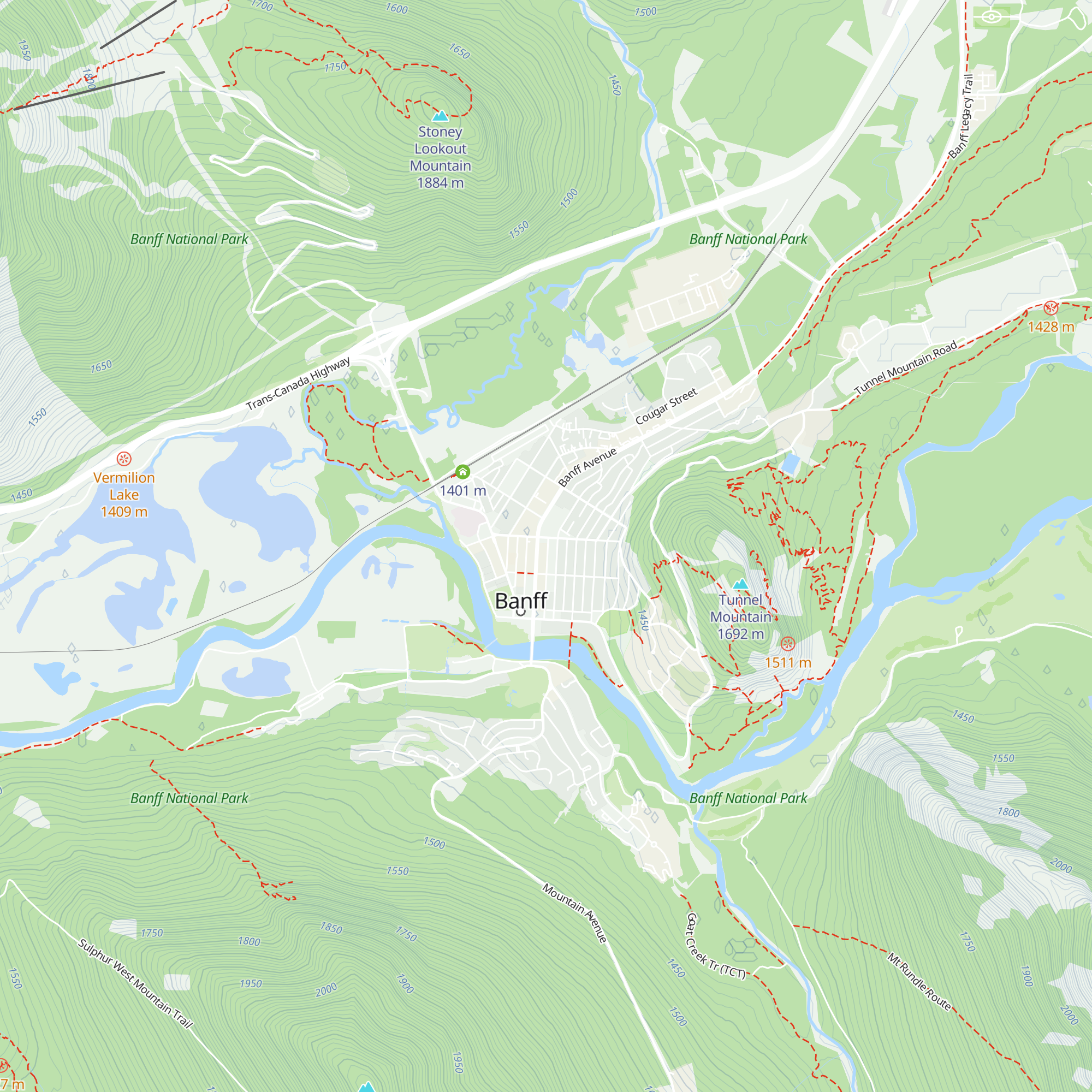 Banff Visitor Centre map