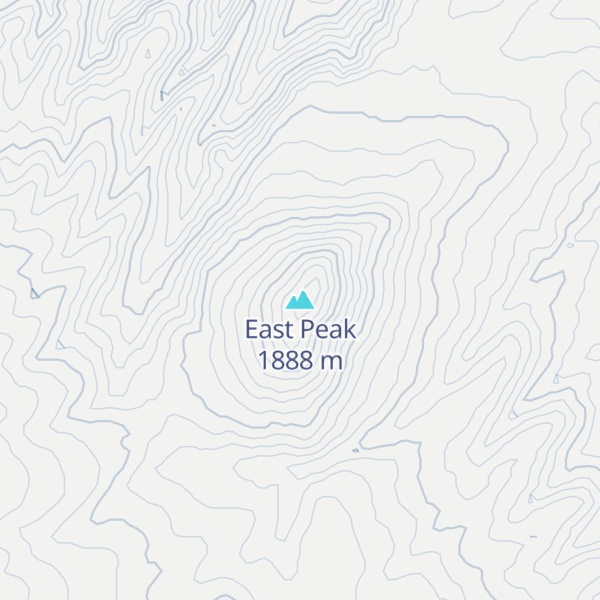 Map of East Peak
