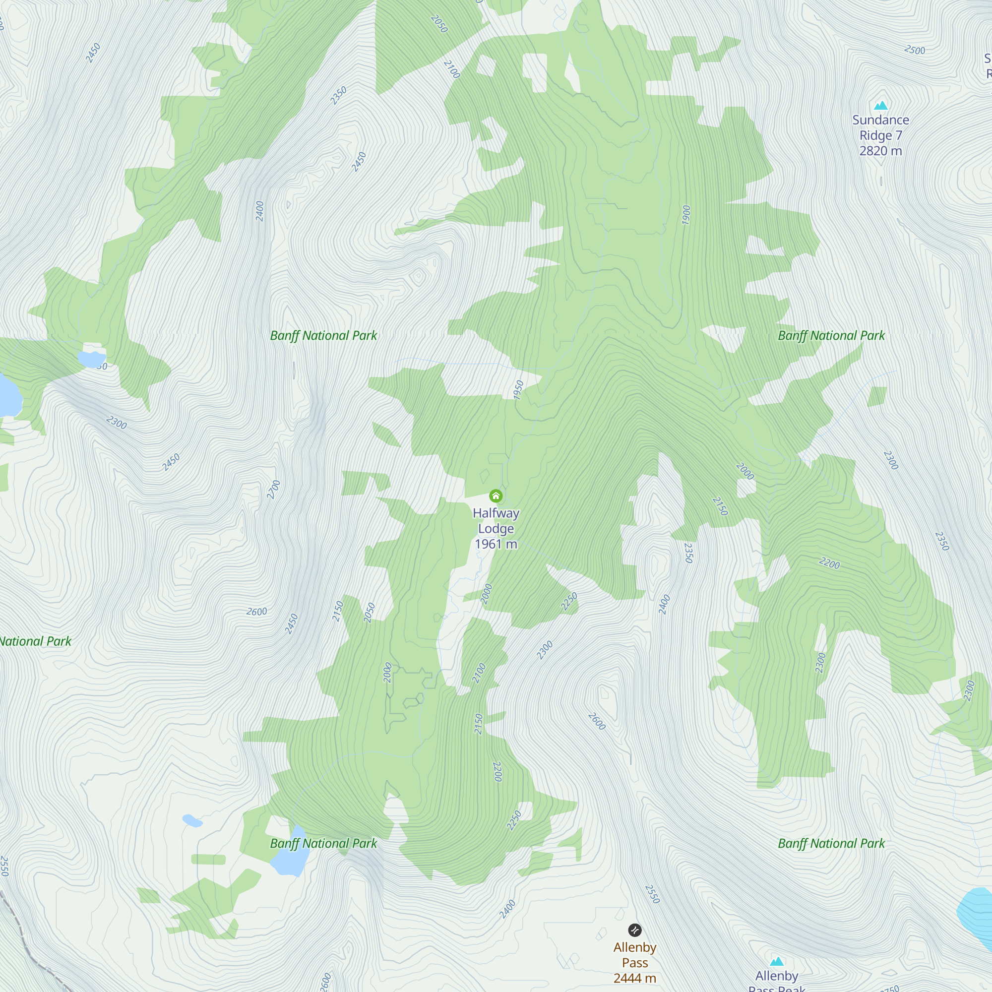 Halfway Lodge map