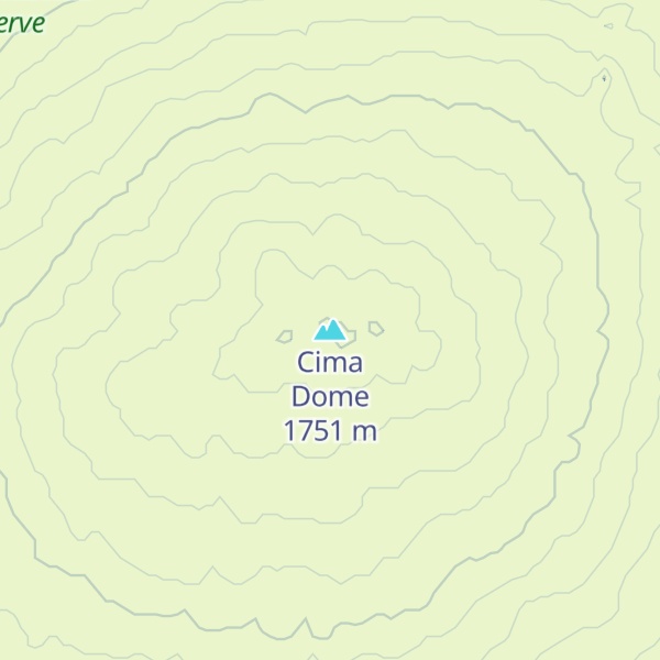 Map of Cima Dome