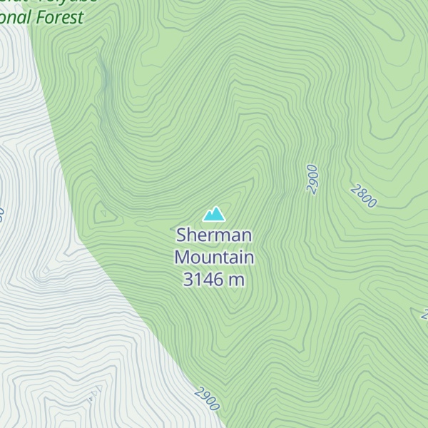 Map of Sherman Mountain
