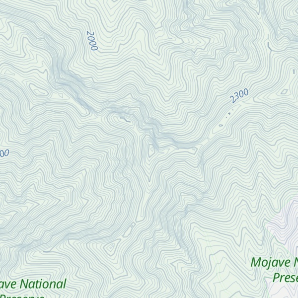 Map of Clark Mountain