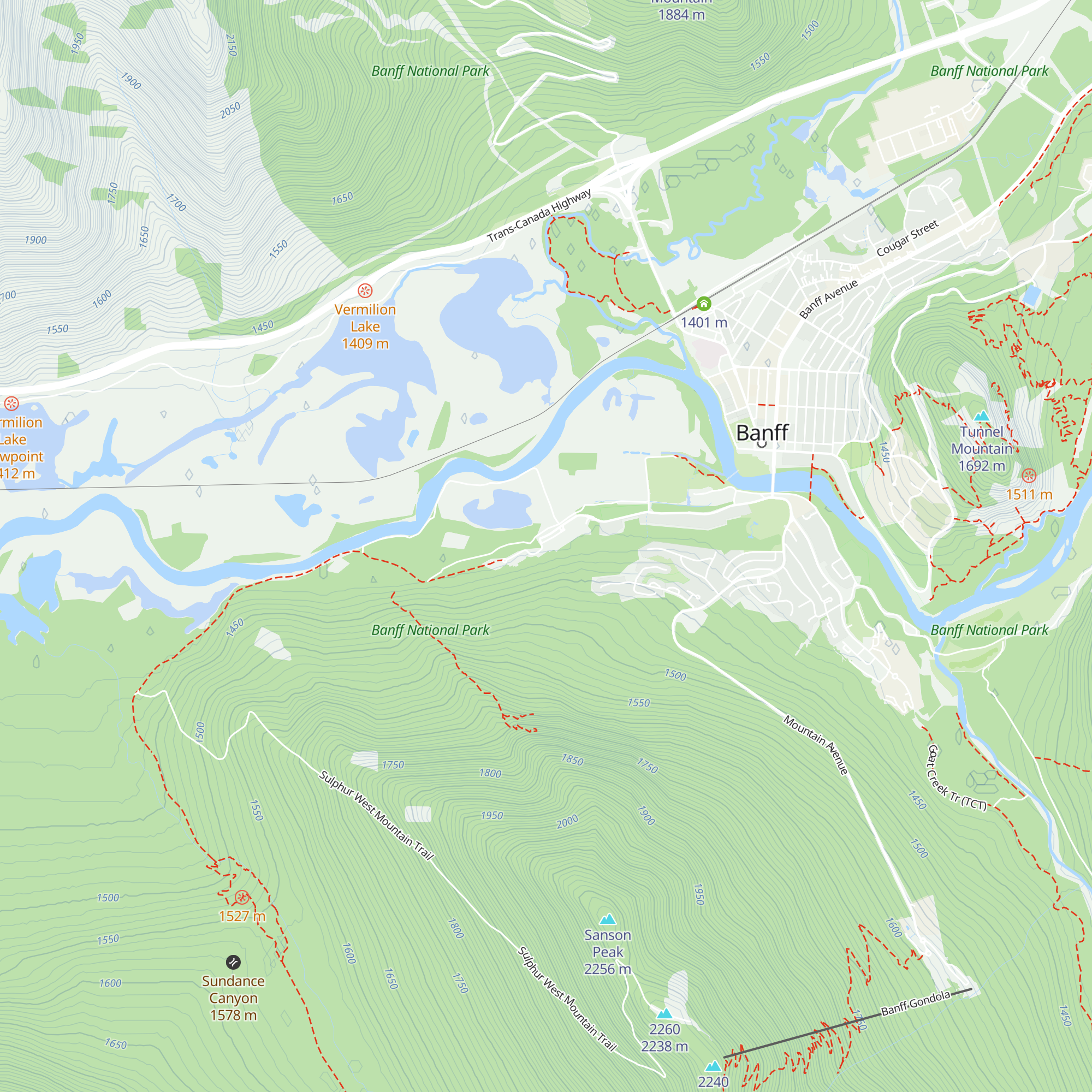 Cave and Basin gift shop map