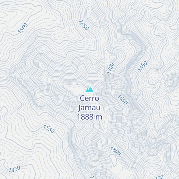 Map of Cerro Jamau