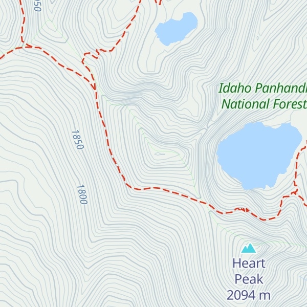 Map of Crag Peak