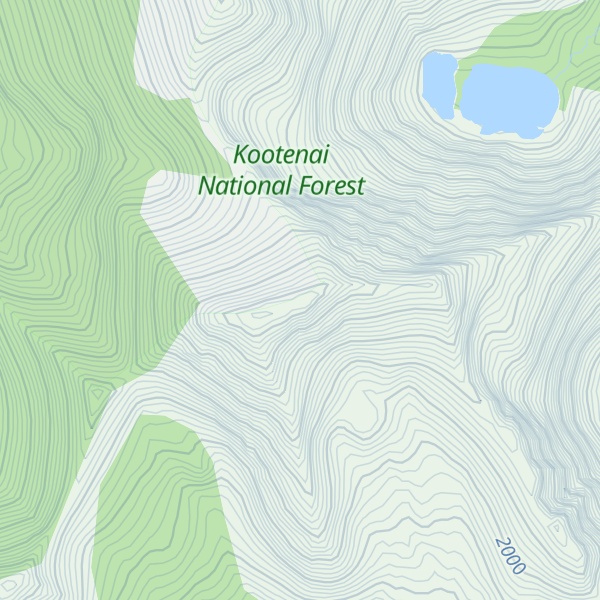 Map of Flat Top Mountain