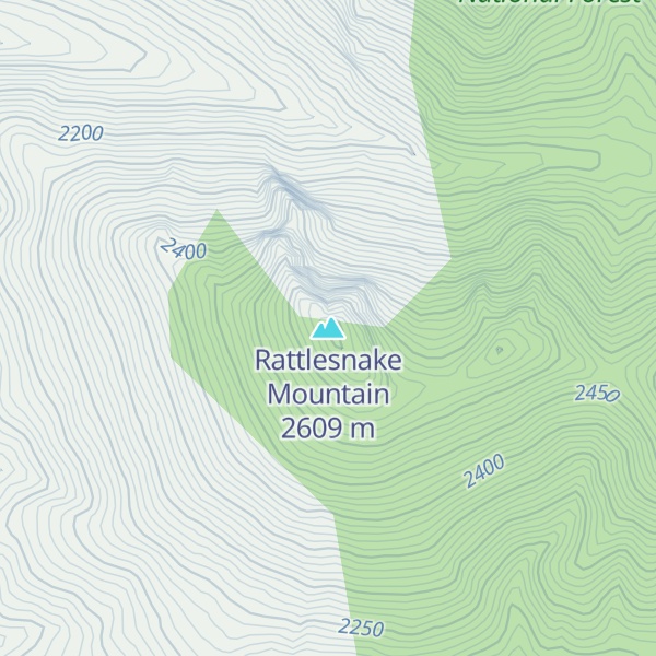 Map of Rattlesnake Mountain