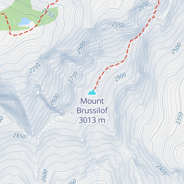 Map of Mount Brussilof