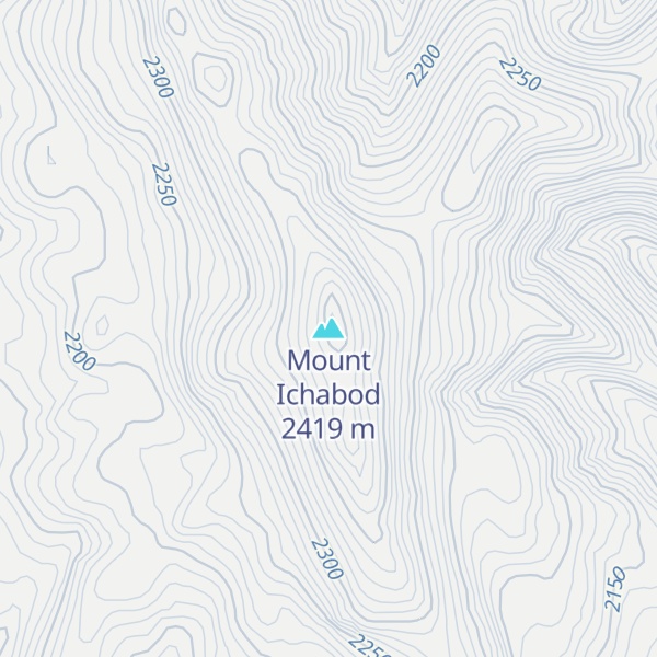 Map of Mount Ichabod