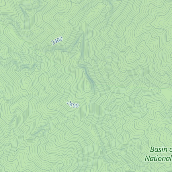 Map of Worthington Peak