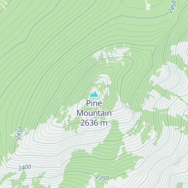 Map of Pine Mountain