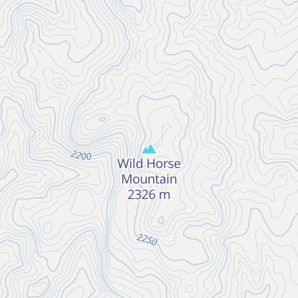 Map of Wild Horse Mountain