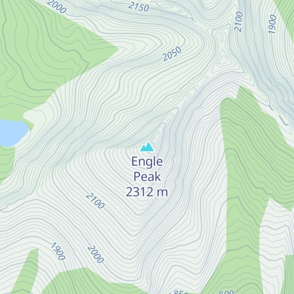Map of Engle Peak