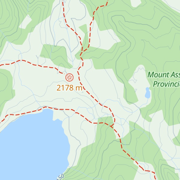 Map of Assiniboine Lodge