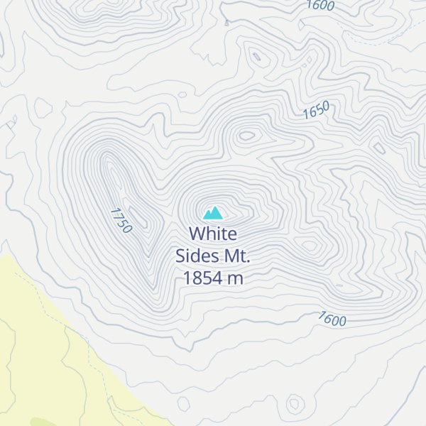 Map of White Sides Mt.