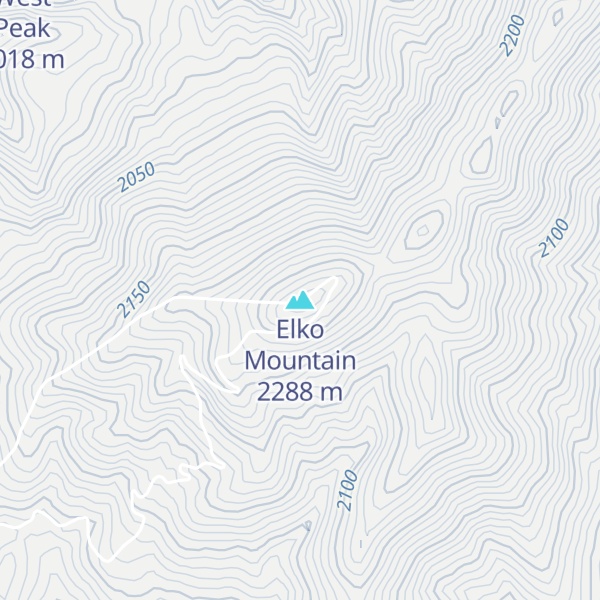 Map of Elko Mountain
