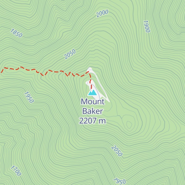 Map of Mount Baker
