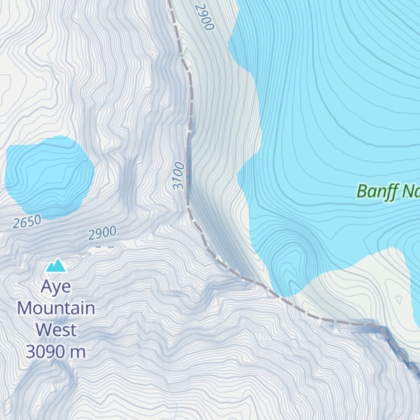 Map of Aye Mountain