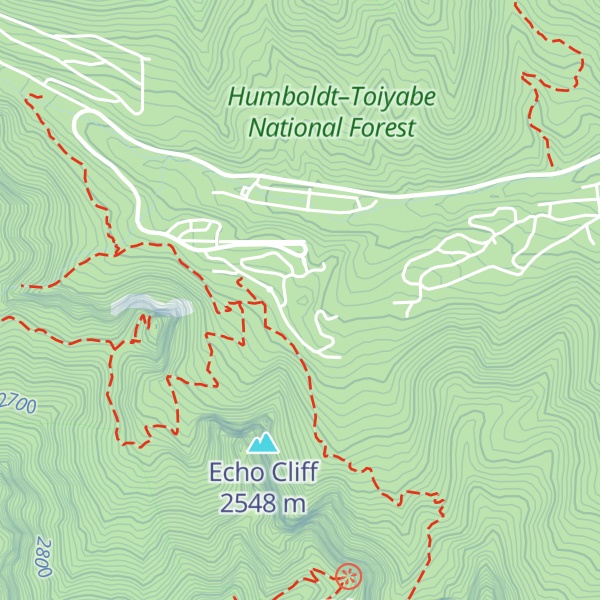 Map of Mount Charleston