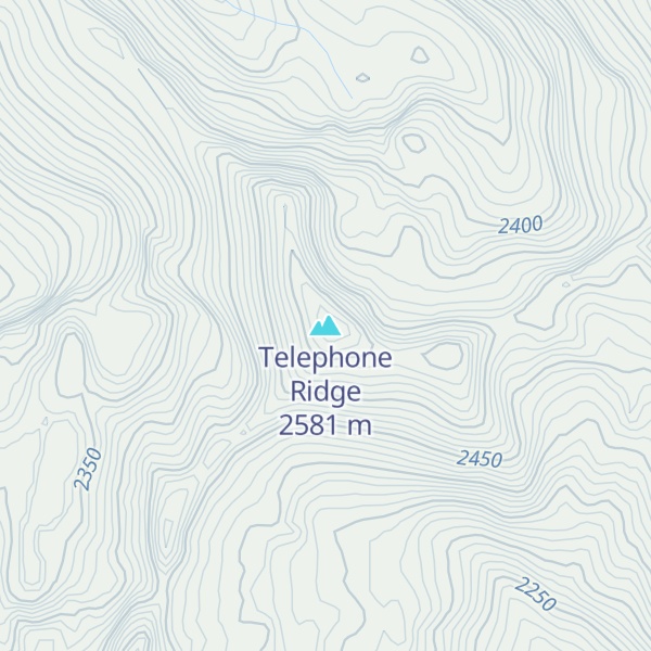 Map of Telephone Ridge