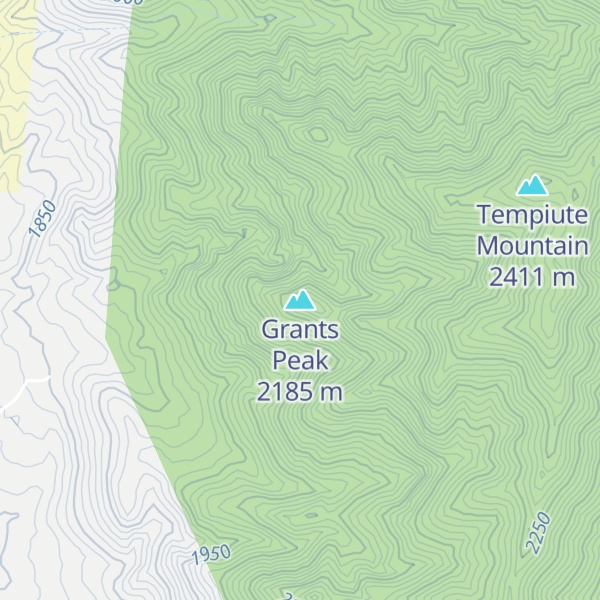 Map of Grants Peak