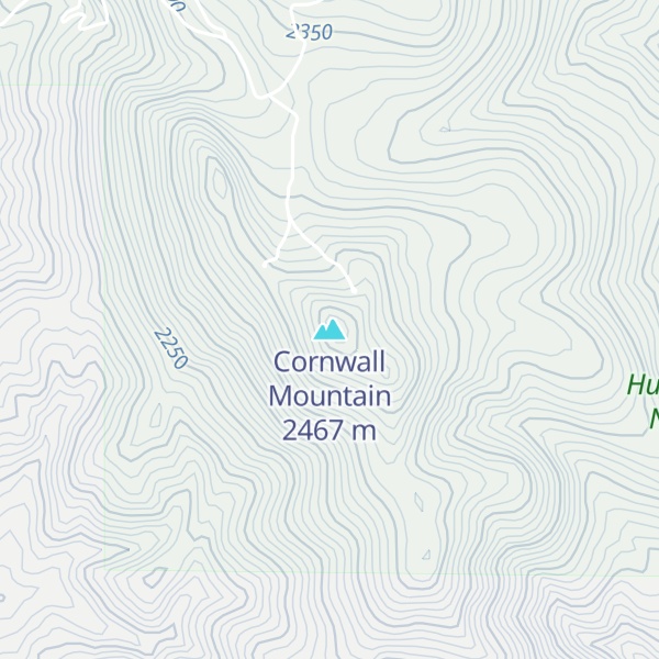 Map of Cornwall Mountain