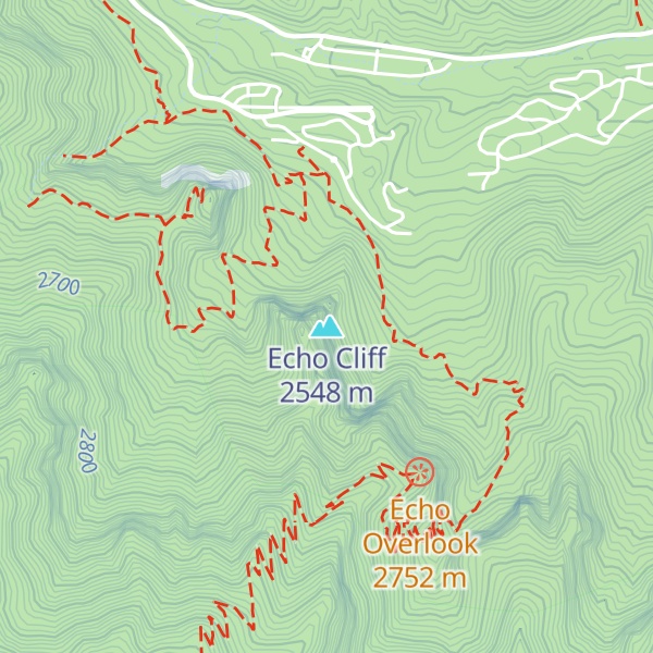 Map of Echo Cliff
