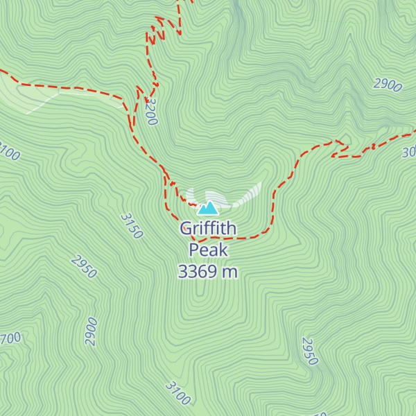 Map of Griffith Peak