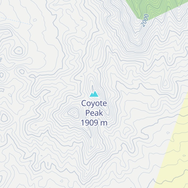 Map of Coyote Peak