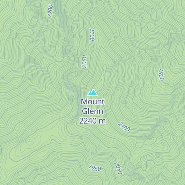 Map of Mount Glenn