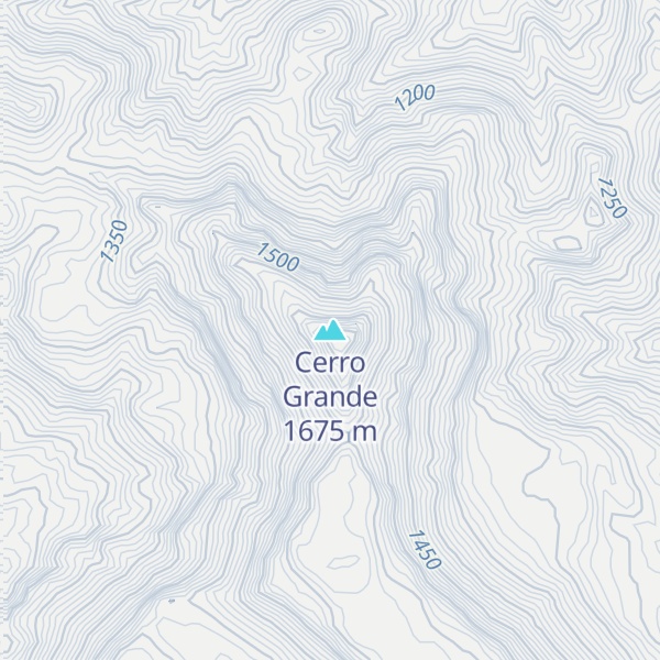 Map of Cerro Grande
