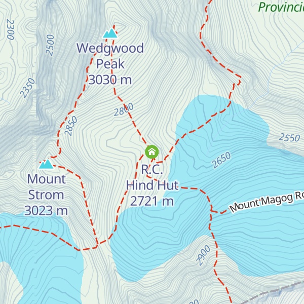 Map of R.C. Hind Hut