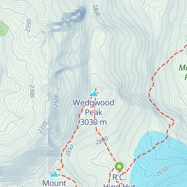 Map of Wedgwood Peak