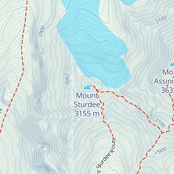 Map of Mount Sturdee
