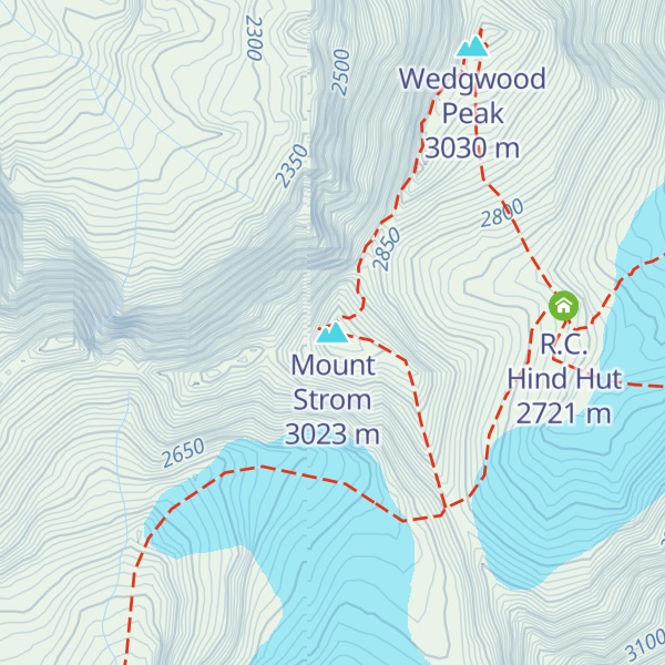 Map of Mount Strom